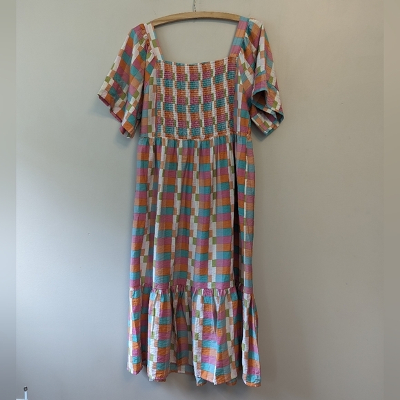 Michelle McDowell Daphne Picnic Paris Check Midi Dress - Picture 8 of 11